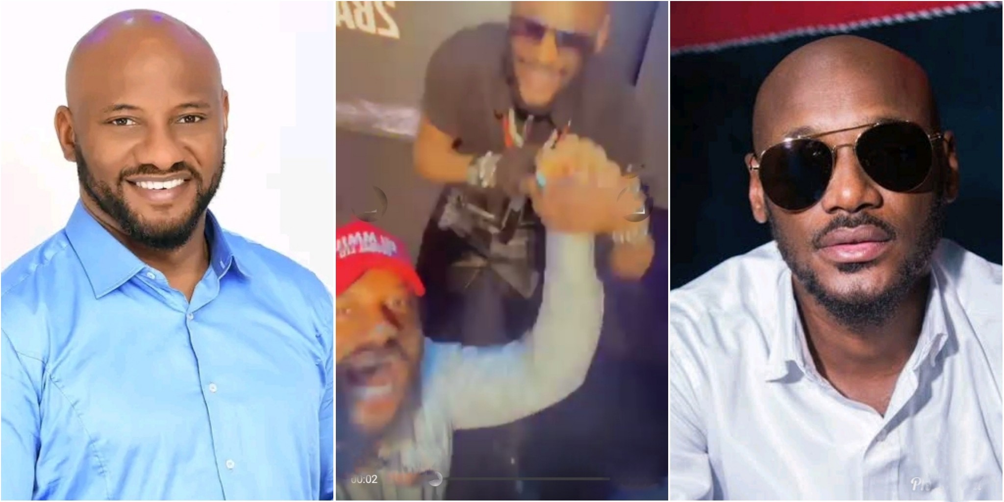 “Legends at women affairs” – Reactions trail viral video of Yul Edochie and 2face Idibia at recent event