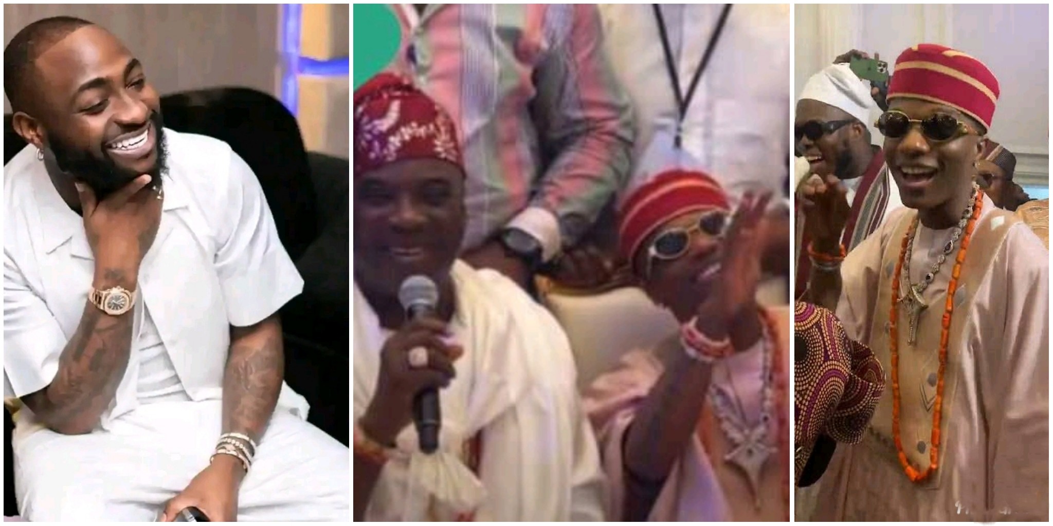 Heartwarming moment KWAM 1 sang and delivered special message from Davido to WizKid at mum’s burial