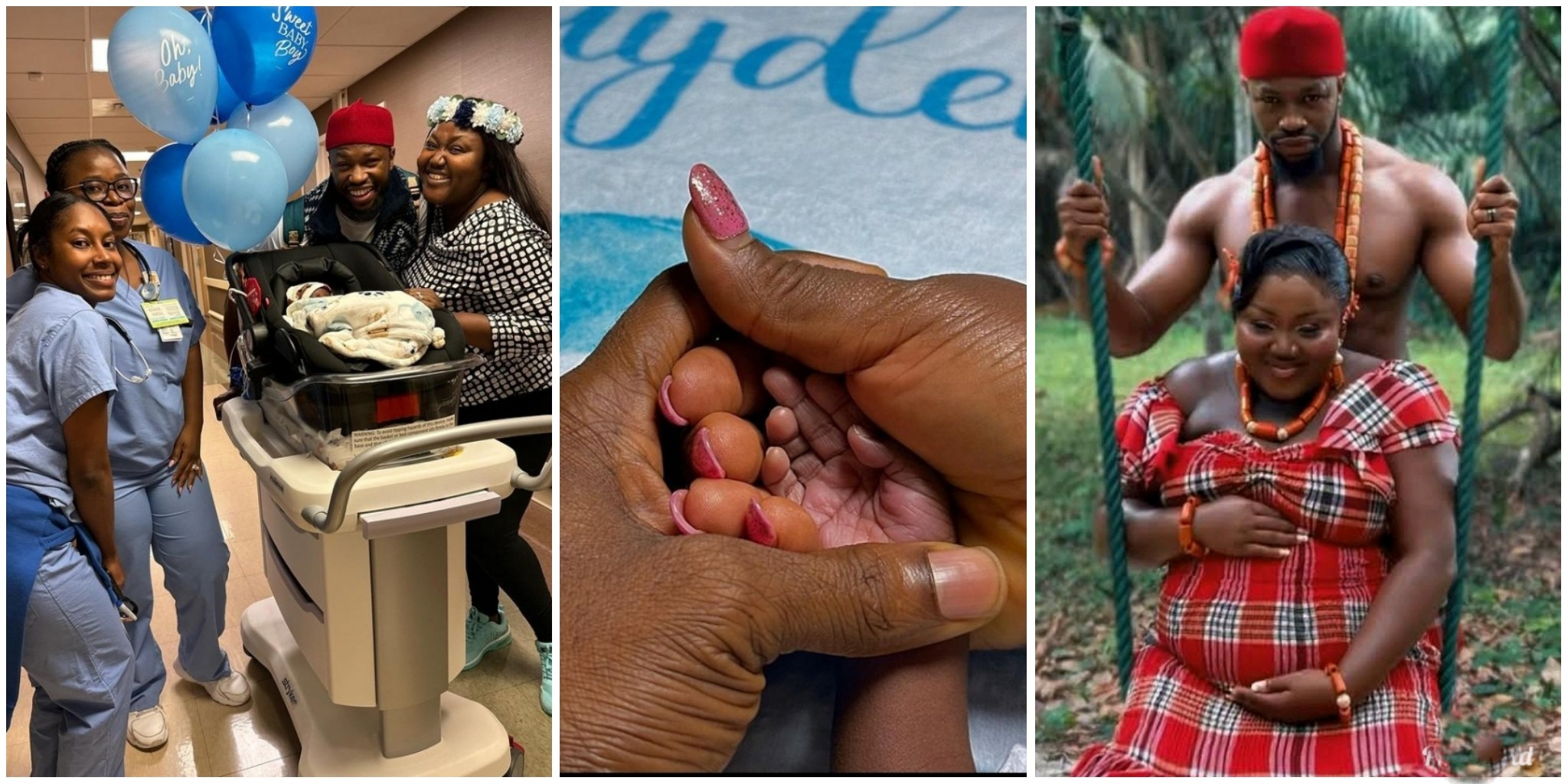 Wave of congratulations rolls in as Stan Nze and wife Blessing Obasi welcome their first child