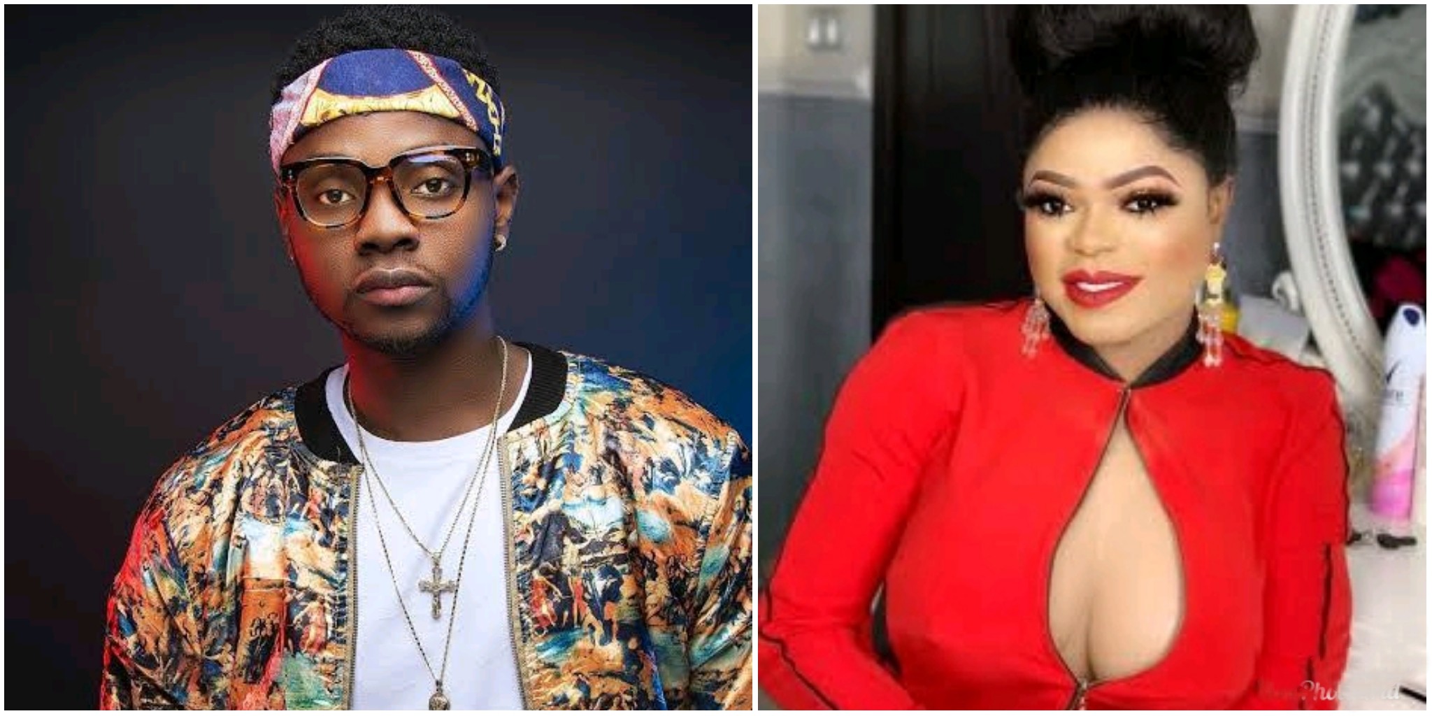 Fans express shock as Kizz Daniel cheekily refers to crossdresser, Bobrisky as his ‘baby girl’