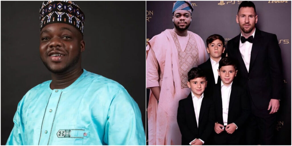 Cute Abiola's photo with Messi creates social media frenzy