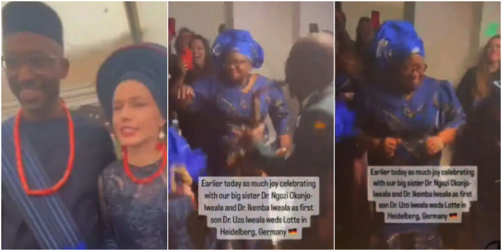 Dr. Ngozi Okonjo-Iweala, dazzles with dance moves at her son's wedding in Germany