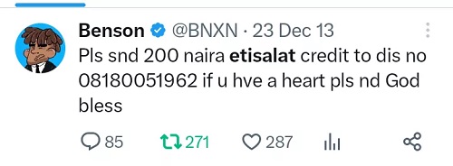 Buju BNXN reacts to resurfaced tweet of him begging for N200 airtime, spaghetti and more online