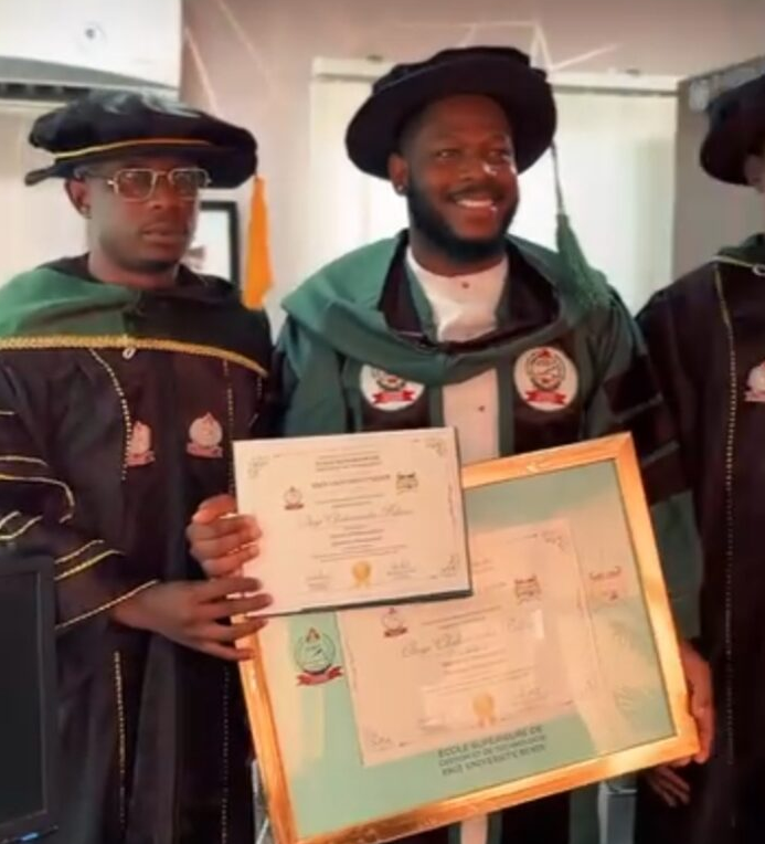 Frodd over the moon as he bags honorary doctorate degree