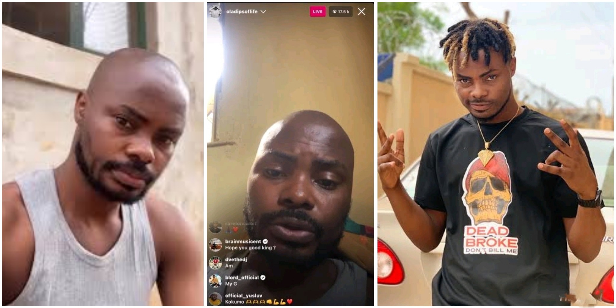 Pray for me – Rapper Oladips addresses fans after faking his death (VIDEO)