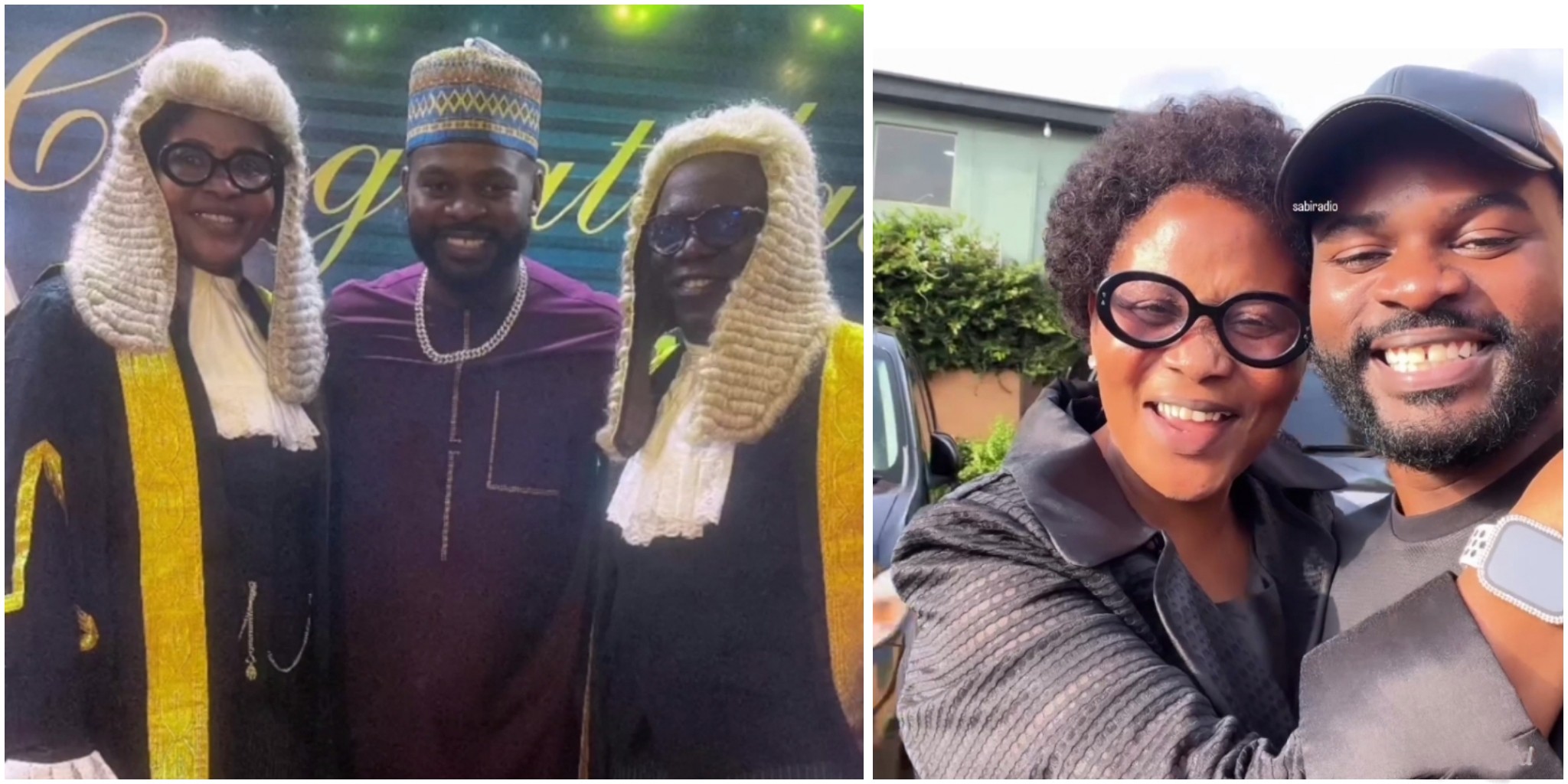 Falz showers his mum with congratulations in a joy-filled video as she becomes a Senior Advocate of Nigeria