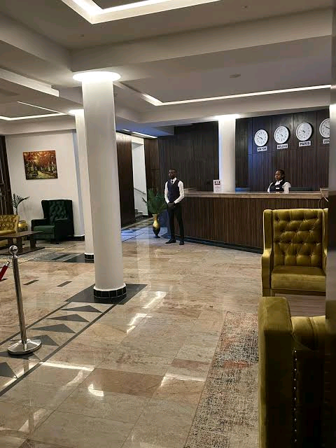 Jim Iyke visits Super Eagles legend, Vincent Enyeama's newly opened 5-star hotel in Akwa Ibom