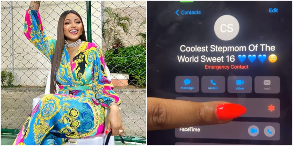 Regina Daniels shares affectionate bond with stepson in her latest Instagram post