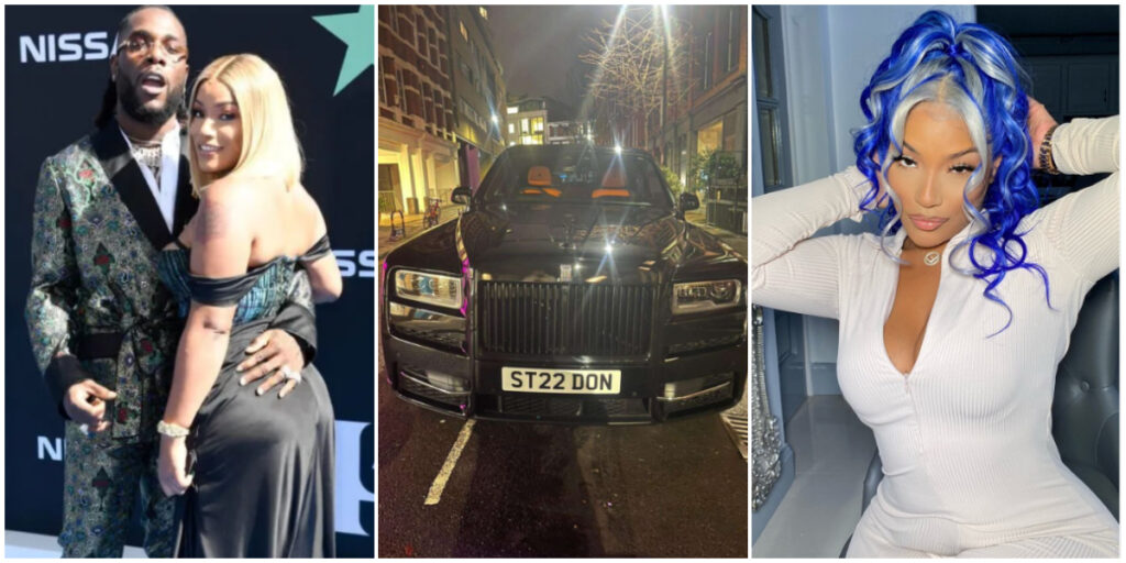 Burna Boy stuns fans with N280 million Rolls Royce gift for ex-girlfriend Stefflon Don's birthday