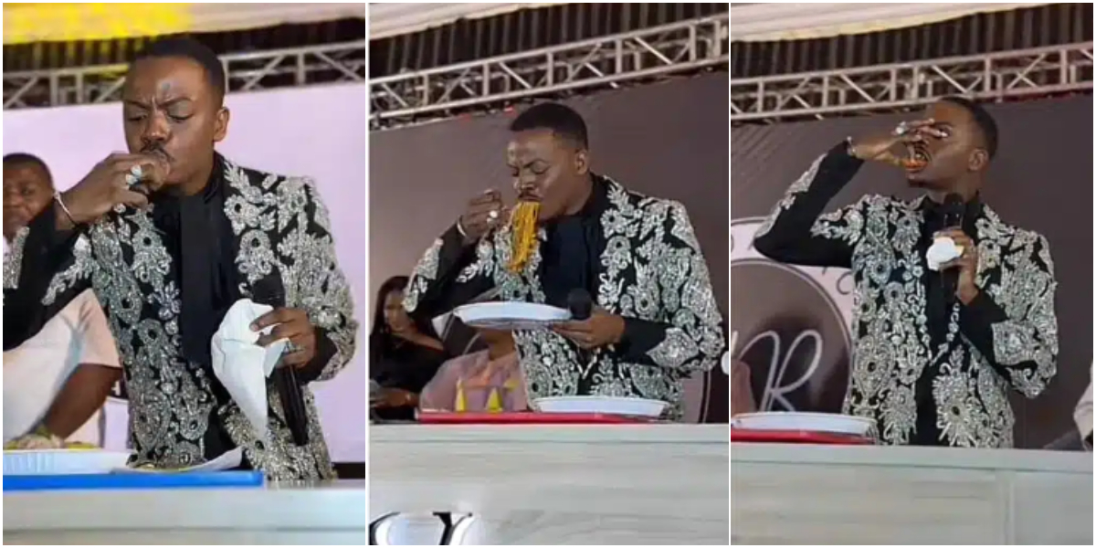 Video of Enioluwa eating ‘carelessly’ at event causes buzz