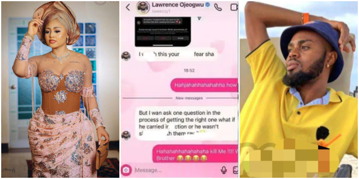 “Was he doing it with protection?”- Regina Daniels’ brother queries her in leaked chat, she responds