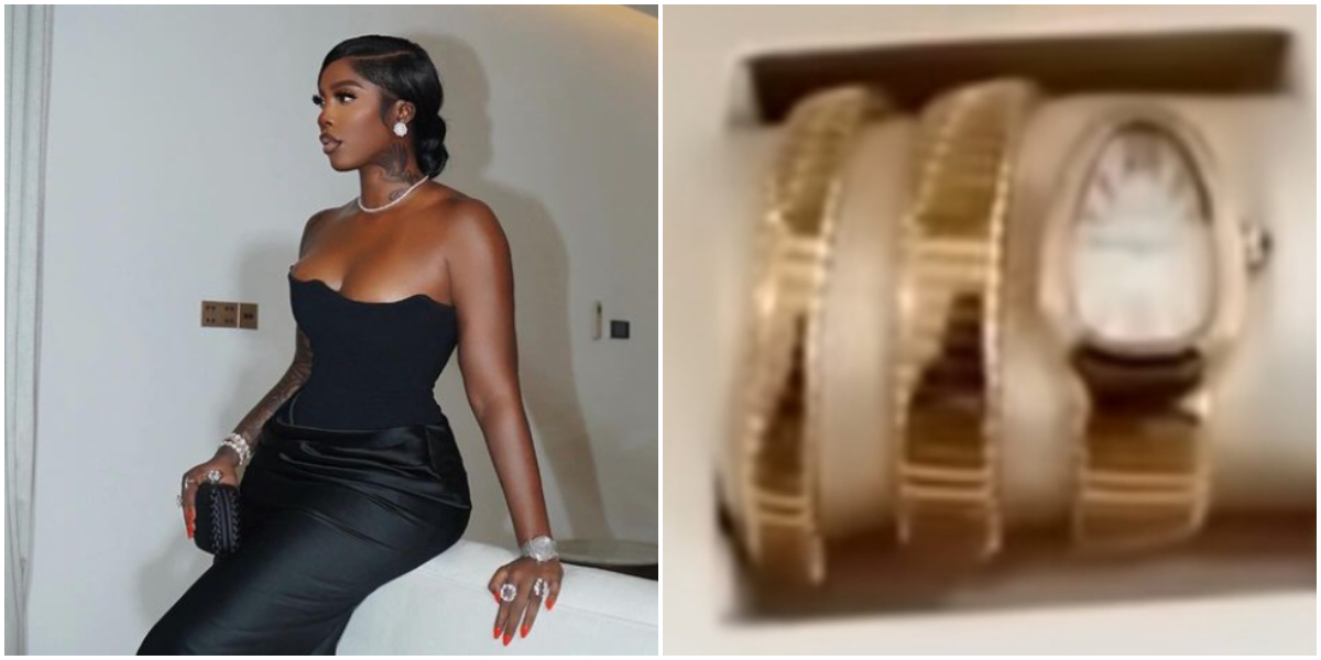 Tiwa Savage splashes millions of Naira on Serpenti Turbogas watch