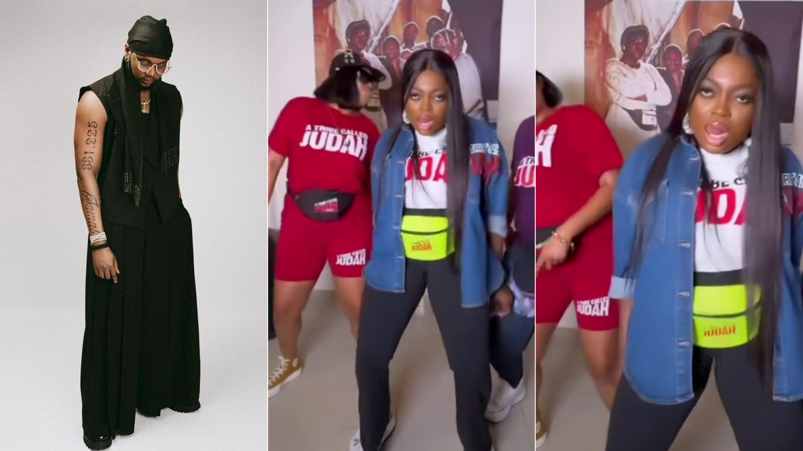 Kizz Daniel laughs so hard as Funke Akindele, colleagues dance .