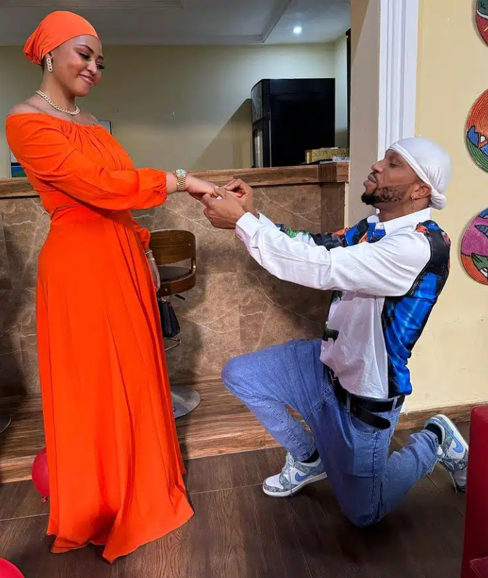 Charles Okocha's playful proposal to Regina Daniels sparks social media frenzy