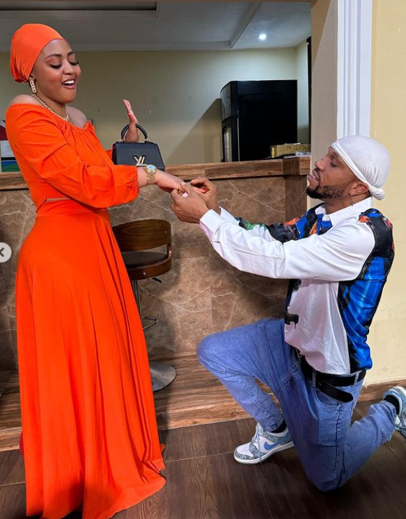 Charles Okocha's playful proposal to Regina Daniels sparks social media frenzy