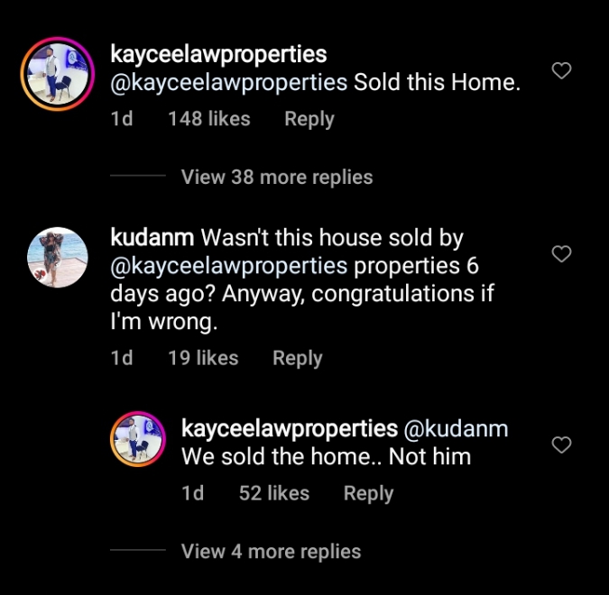 We sold the house, not you