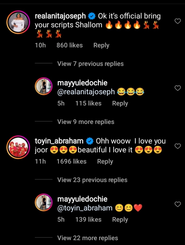 Toyin Abraham, Anita Joseph, others applaud May Edochie's acting skills in new video