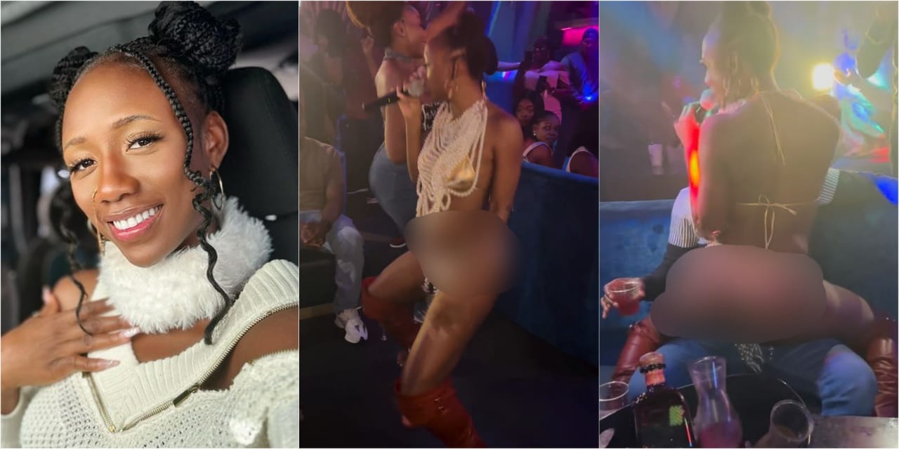 Korra Obidi triggers massive backlash over half-naked performance, playing naughty with man (Video)