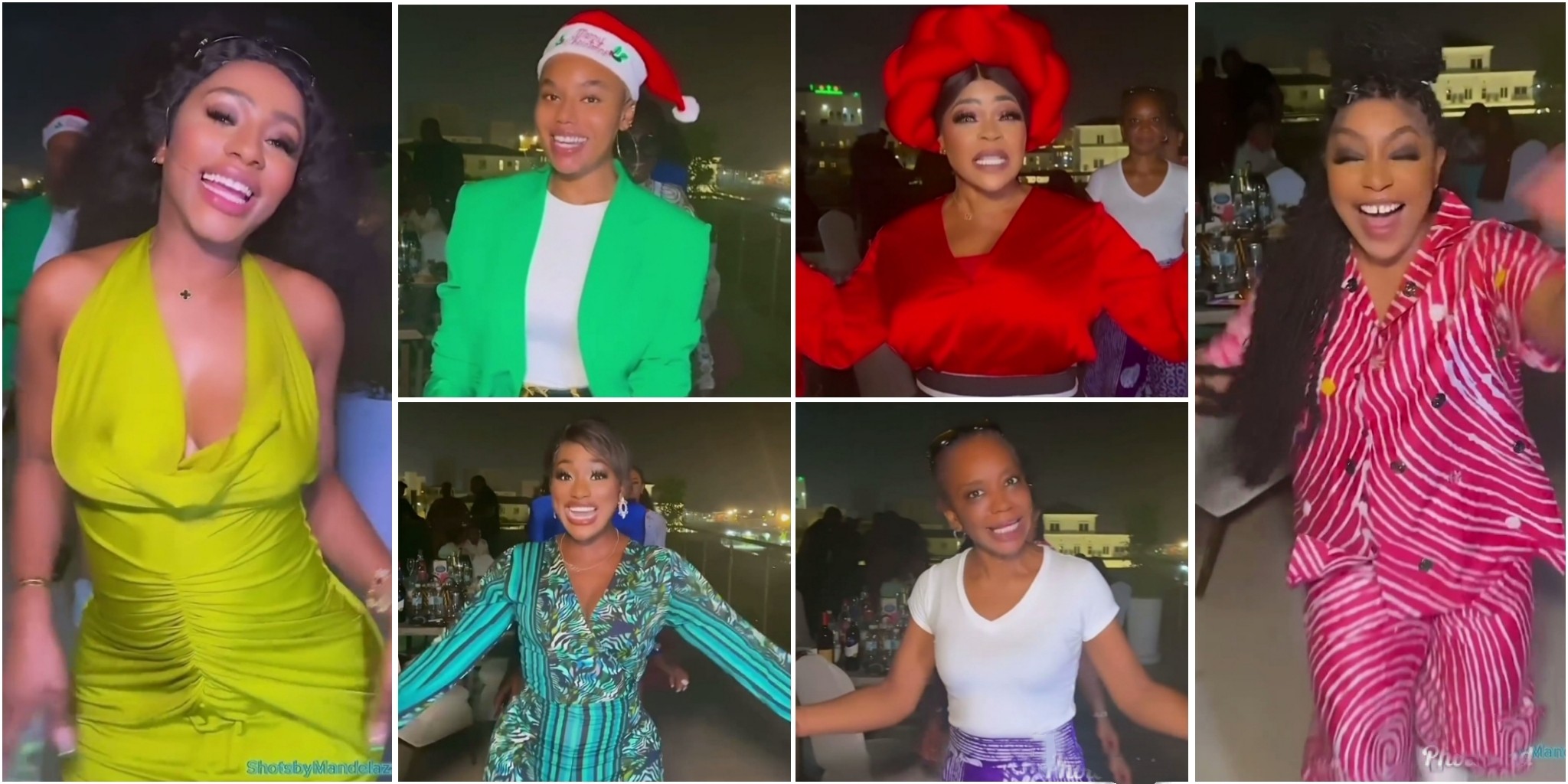 Mercy Eke shares fun moments with Nancy Isime, Shaffy Bello, Linda Osifo, others at Rita Dominic’s Xmas party