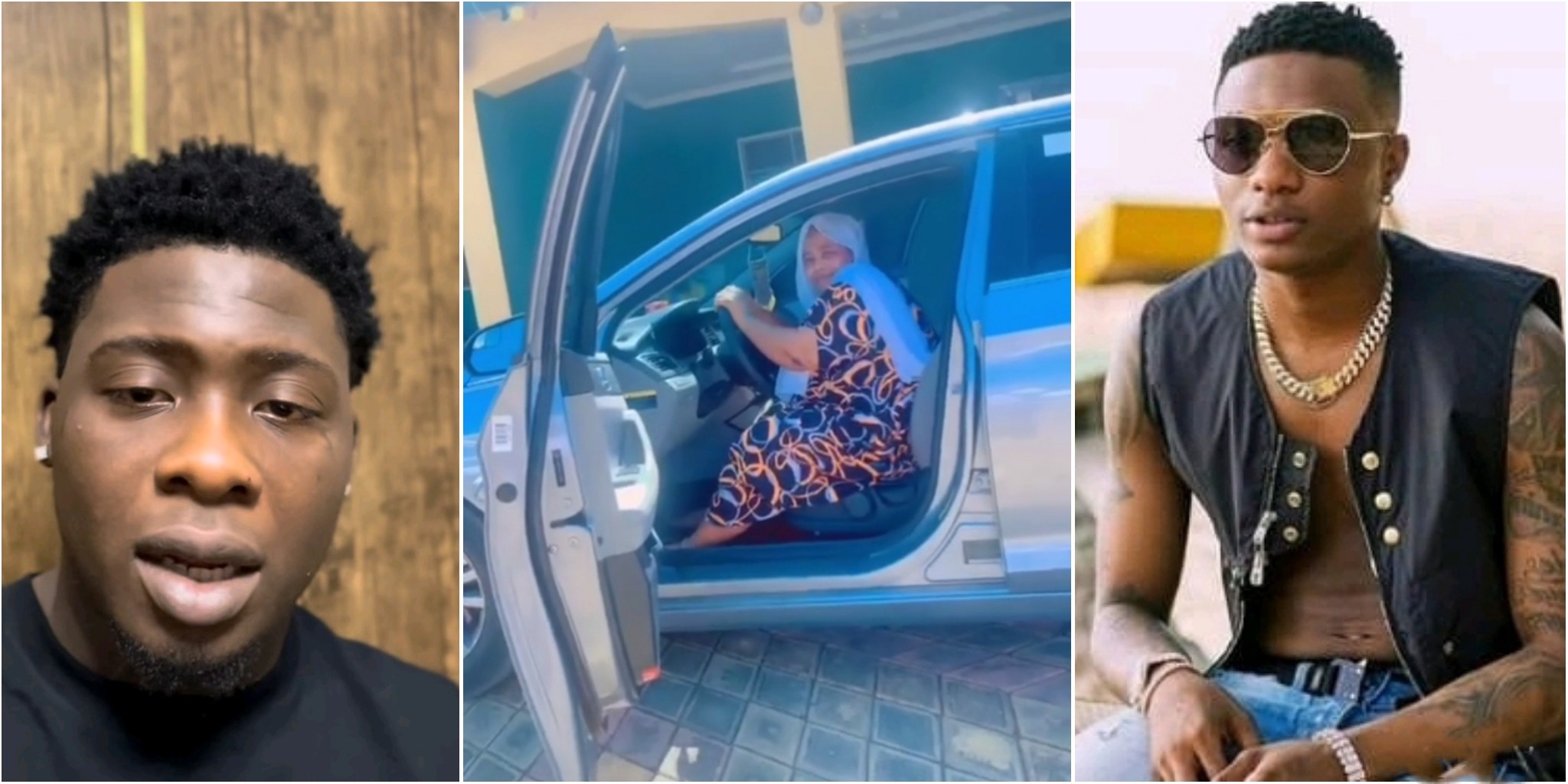 Hypeman, God Over Everything, melts hearts as he buys mum a car from Wizkid’s N20m gift