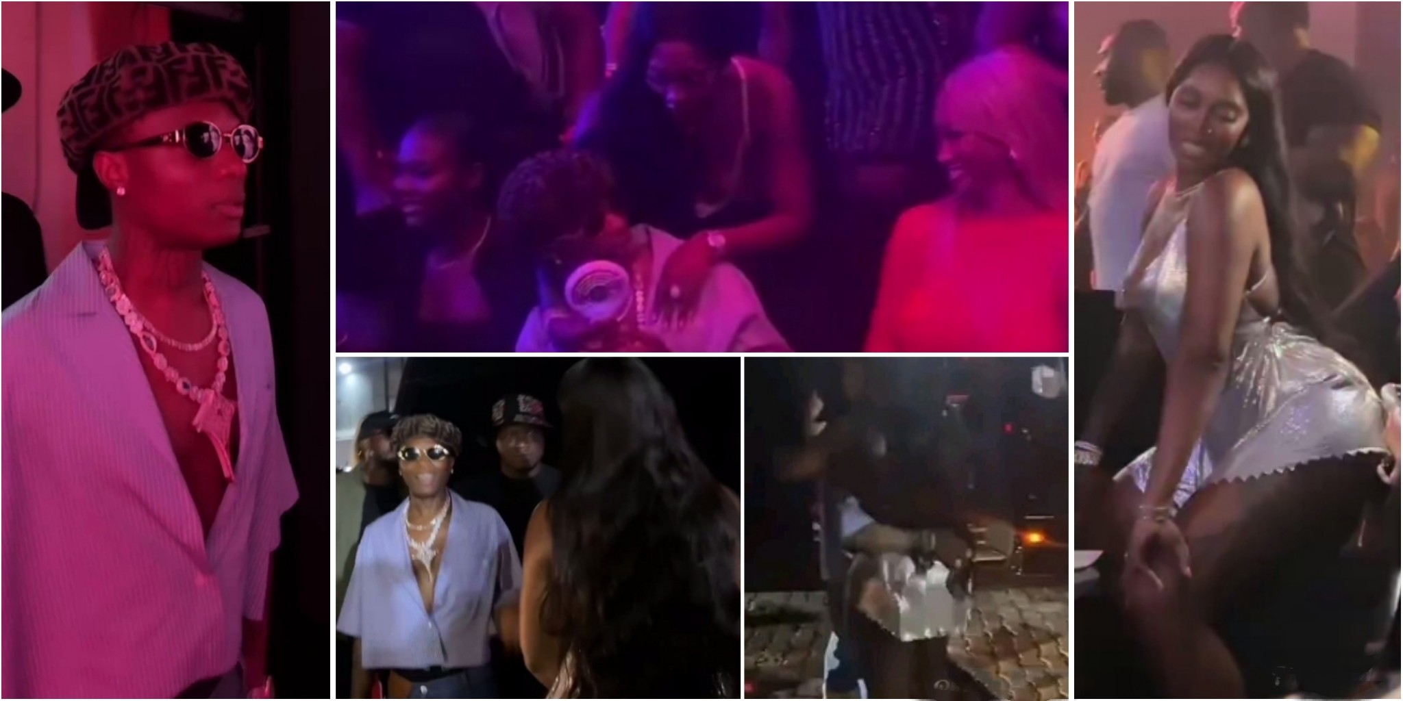 Them don start again – WizKid and Tiwa Savage’s intimate moments at Lagos nightclub sparks reactions (VIDEO)