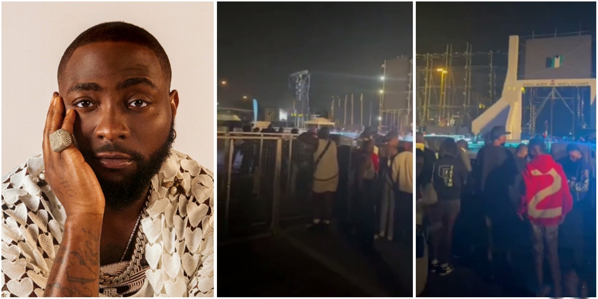 “Is this a prank?” – Davido cries out after Abuja residents refused to turn up for his concert (VIDEO)