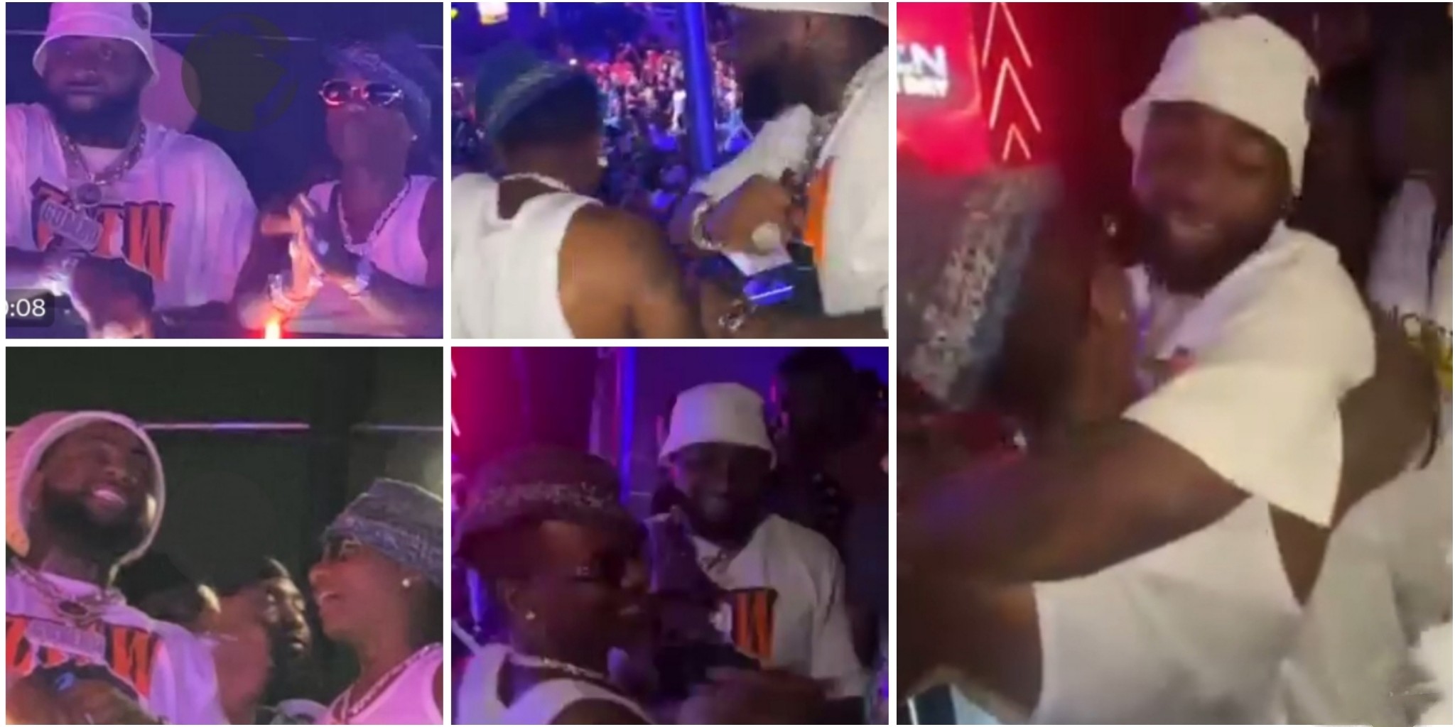 New clip of WizKid, Davido sharing a hug, dancing together at Lagos beach bash leaves fans bursting with joy