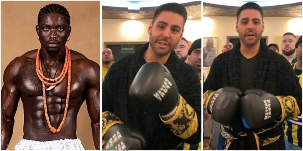 “Get me a Canadian visa, let’s fight in Canada” – VeryDarkMan accepts German Boxer’s boxing duel offer(VIDEO)