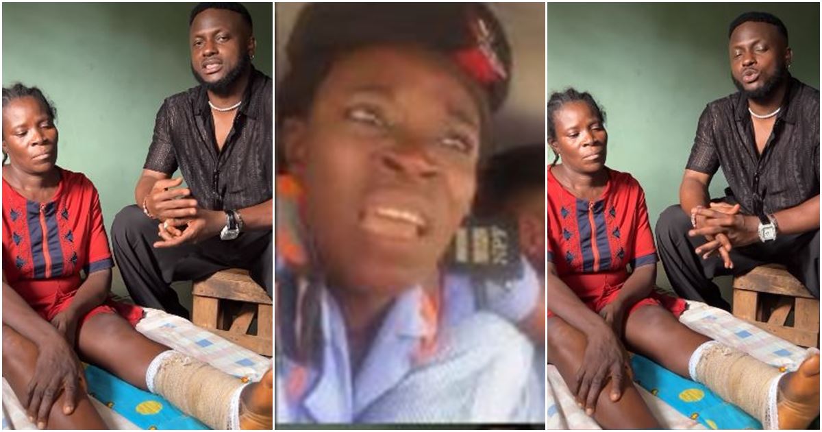 Igosave visits policewoman behind viral sound ‘carry me go where I no know’ on sickbed, solicits help -VIDEO