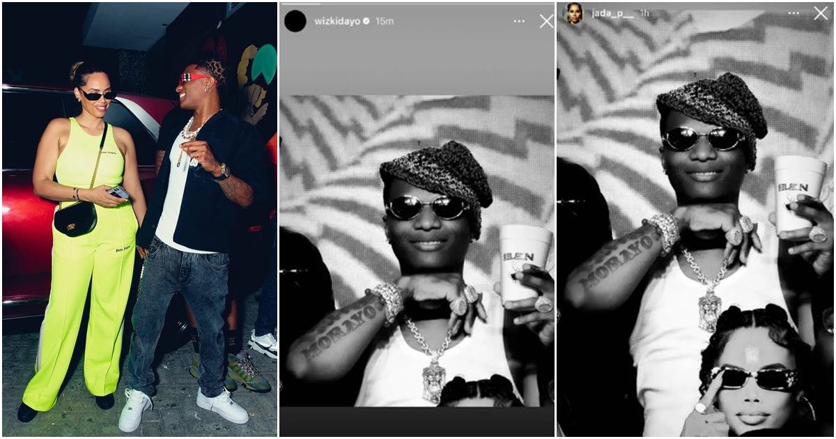 “One-sided love” – Netizens rant as Wizkid crops out partner, Jada P from his photo