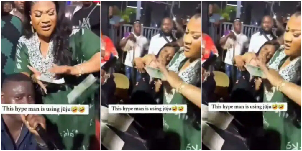 Nkechi Blessing's extravagant display leaves partygoers in awe