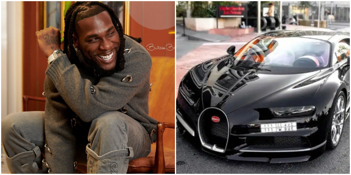 Burna Boy stuns many as he acquires brand new Bugatti worth billions of Naira