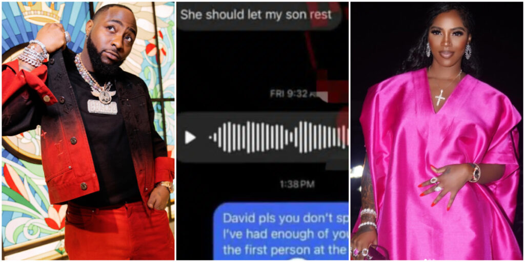 Alleged chats, voice note between Davido and Tiwa Savage leak online amid police petition