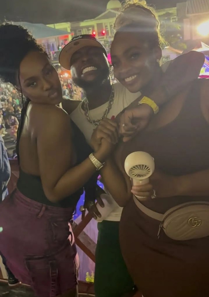 Davido and wife Chioma turn up with other family members at the Adelekes' new year party in St Kitts (VIDEO)