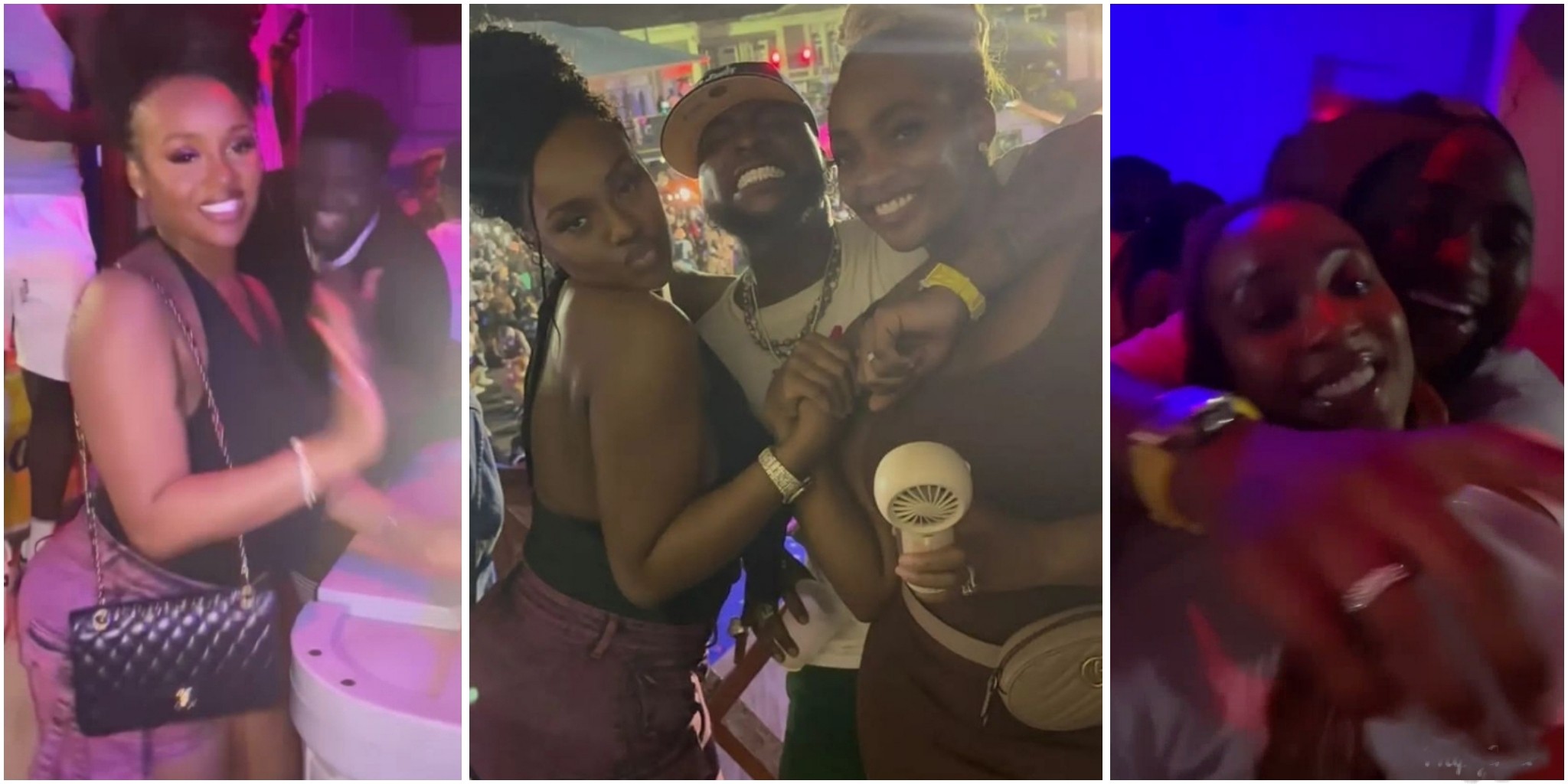 Davido and wife Chioma turn up with other family members at the Adelekes’ new year party in St Kitts (VIDEO)