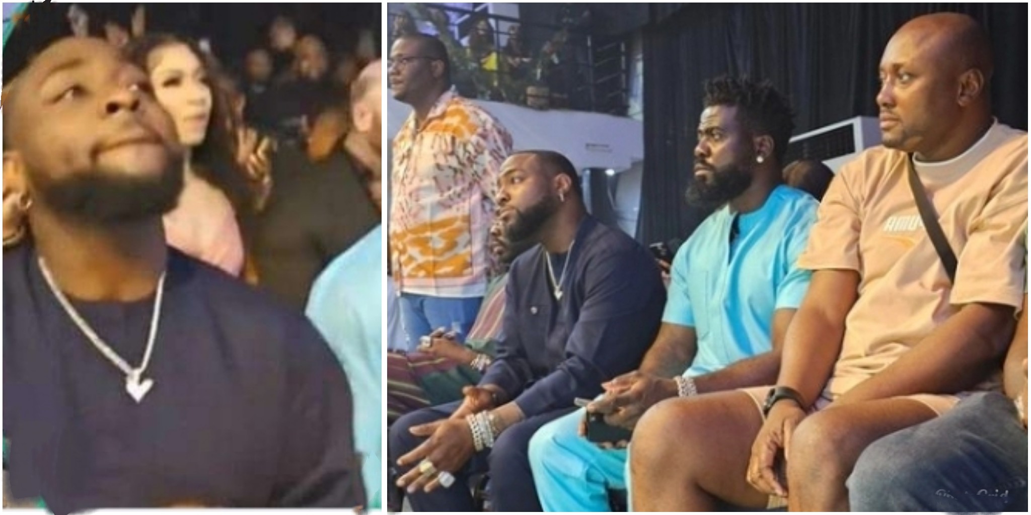 “Even Pastor lose focus” – Reactions trail clip of Davido, his crew attending Harvesters Crossover service