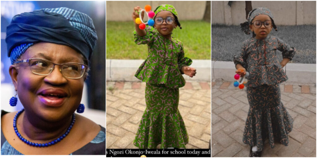 3-year-old girl dresses as Dr. Ngozi Okonjo-Iweala for career day