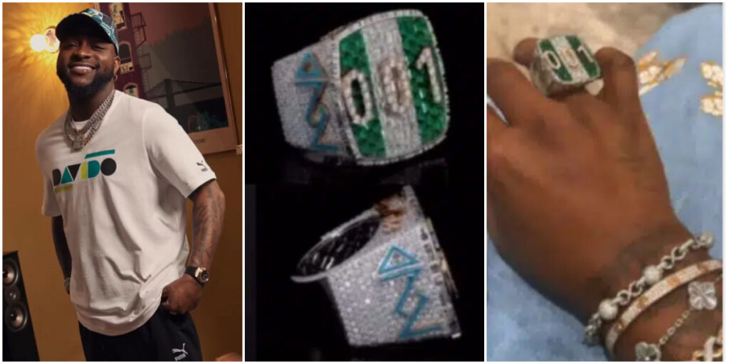 Davido reportedly invested $20,000 in a customized diamond ring