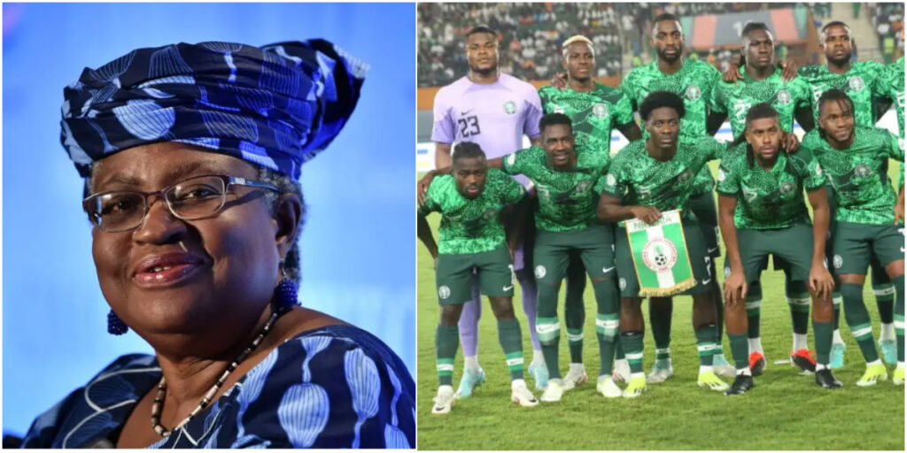 Ngozi Okonjo-Iweala urges Super Eagles to soar in AFCON semi-final against South Africa