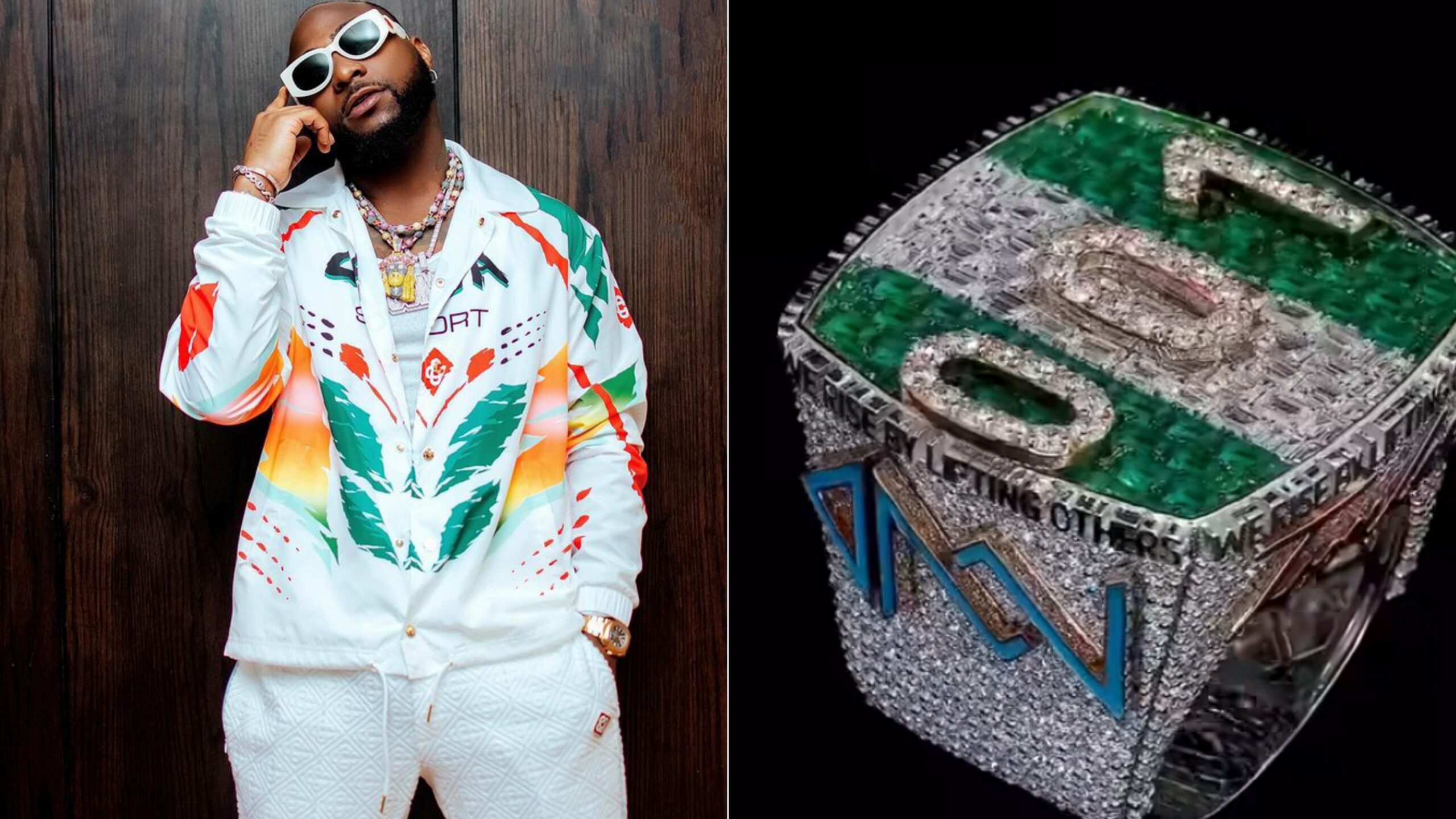 Davido Shows Off Newly Acquired Multi-Million Diamond ‘001’ Ring