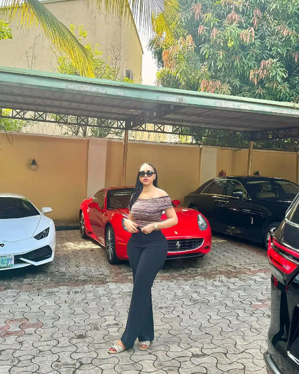 Regina Daniels causes a stir on social media with impressive car collection