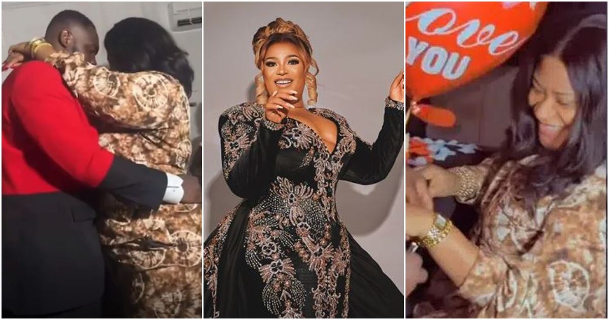 Nkechi Blessing’s lover gifts her N6M bracelet on 35th birthday, shares romantic moment on Valentine’s Day