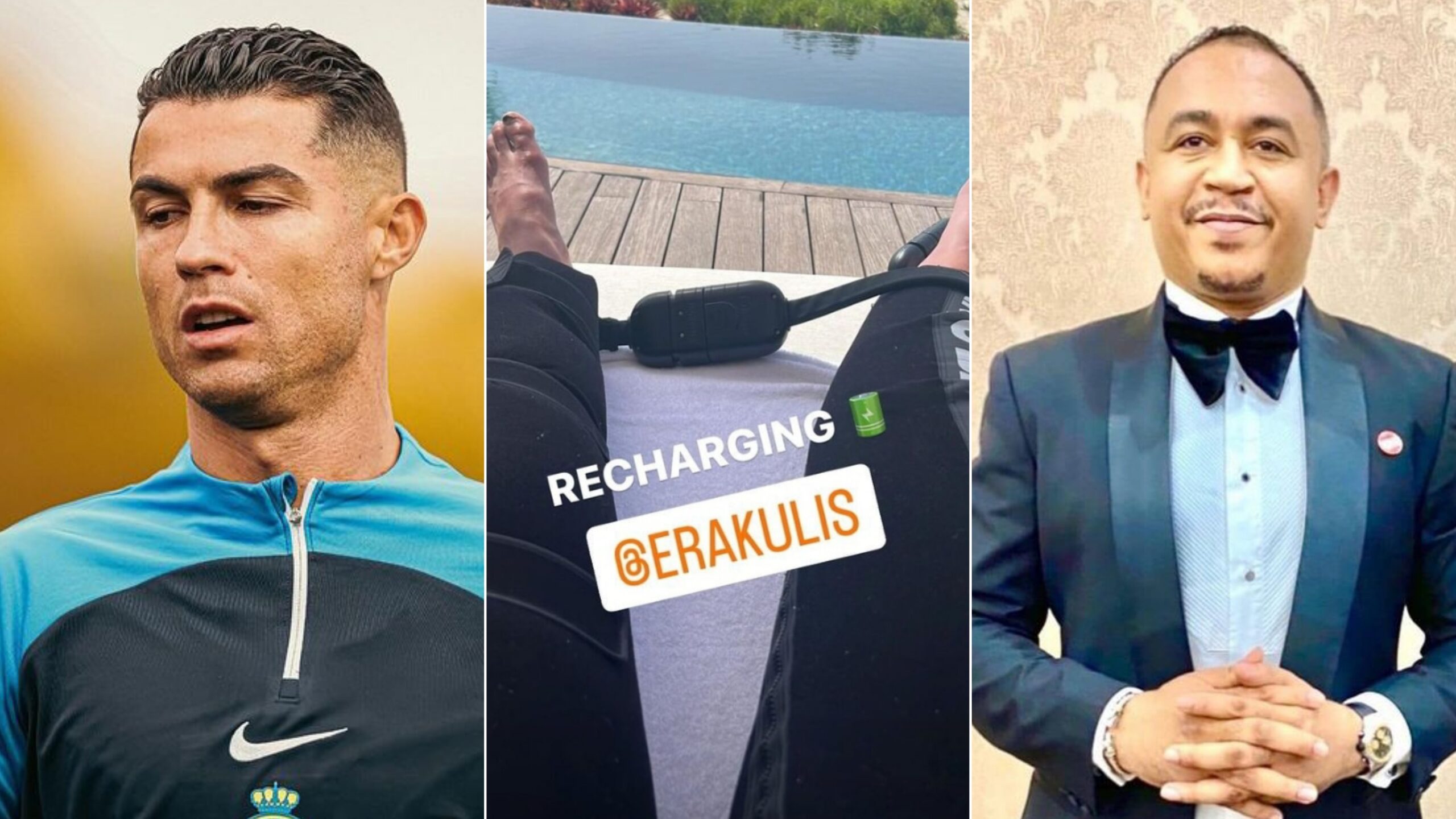 Daddy Freeze, reacts to Cristiano Ronaldo showing off his feet