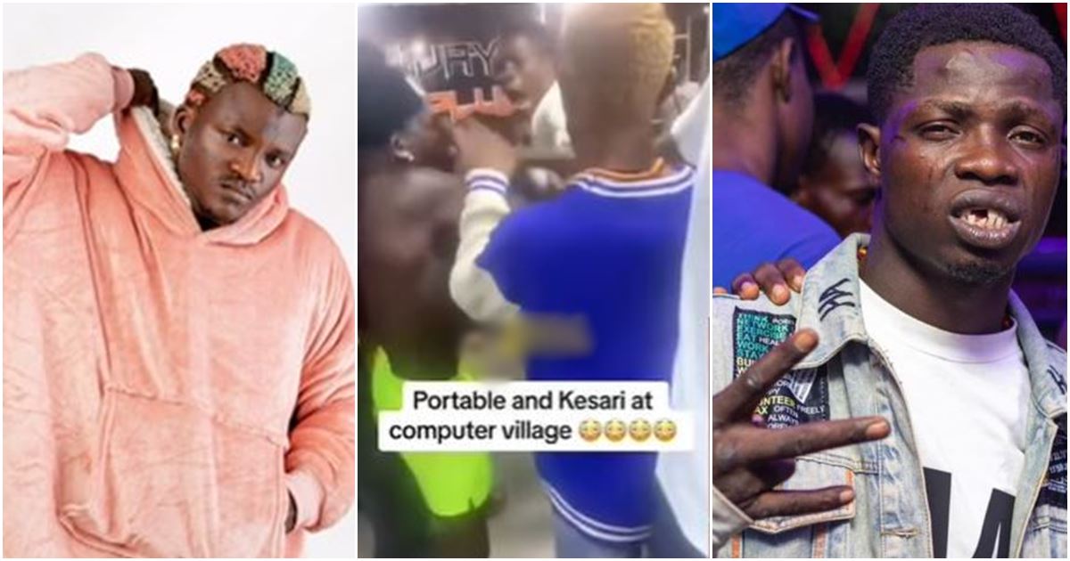 Portable throws punches as he fights dirty with influencer, Kesari in Ikeja, Lagos -VIDEO