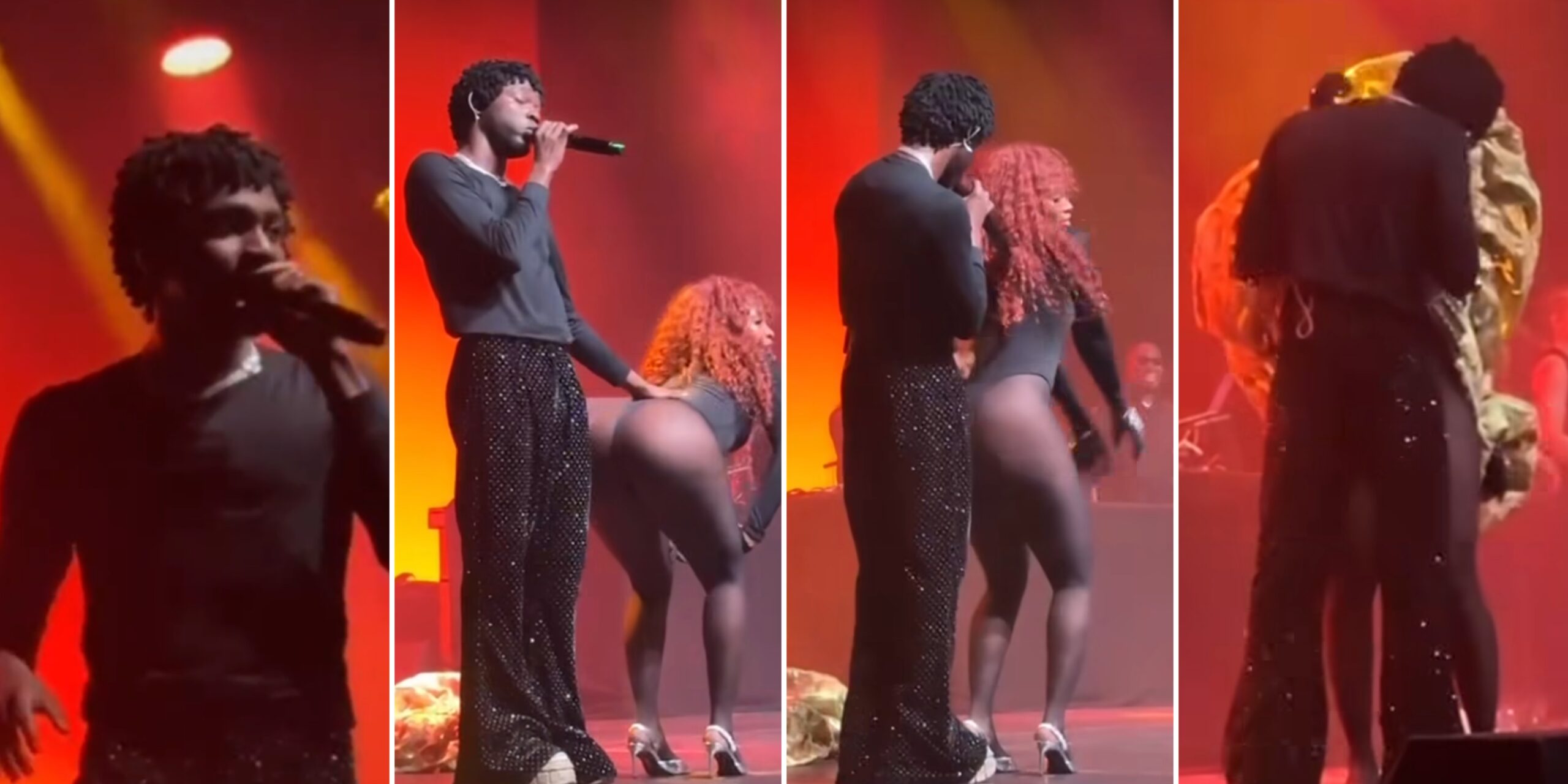 Dem don cut him ear go – shocker as Omah Lay pulls similar raunchy move with lady in Germany [VIDEO]