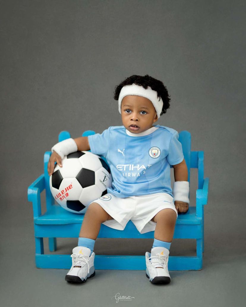 Mohbad’s son Liam sports cute football outfit as he marks first birthday