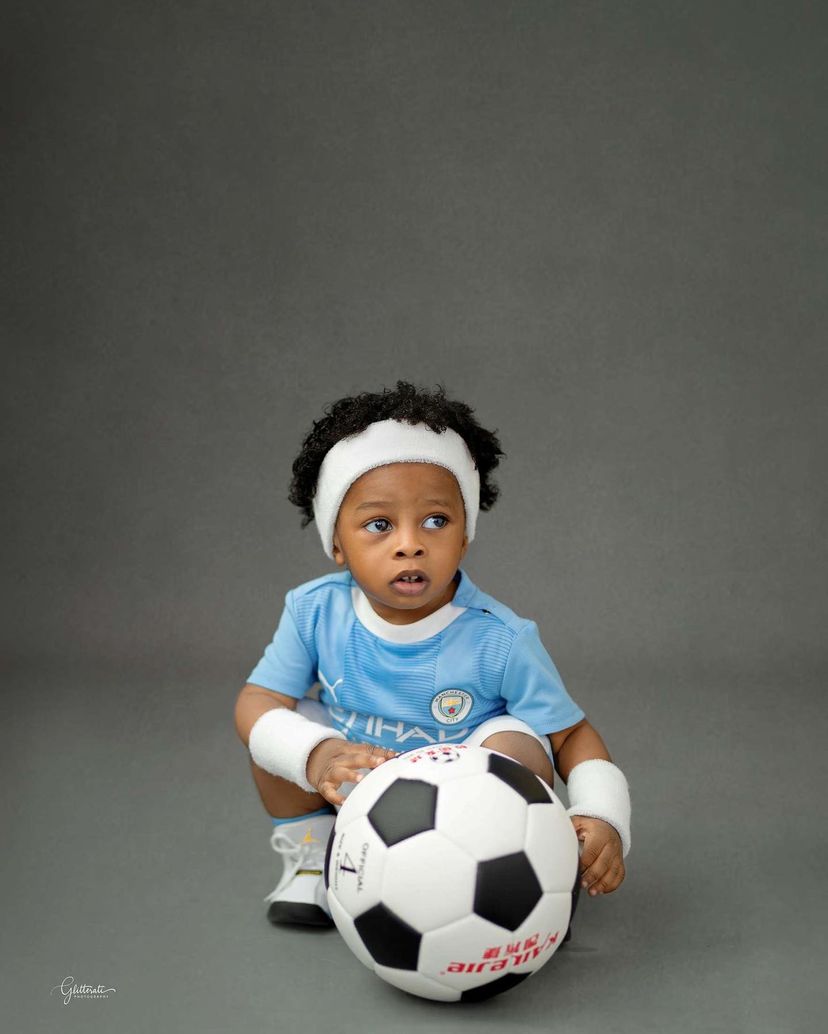 Mohbad’s son Liam sports cute football outfit as he marks first birthday