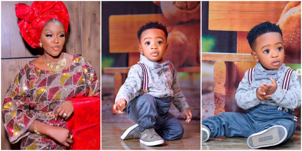 Biola Bayo celebrates son first birthday amidst emotional motherhood journey