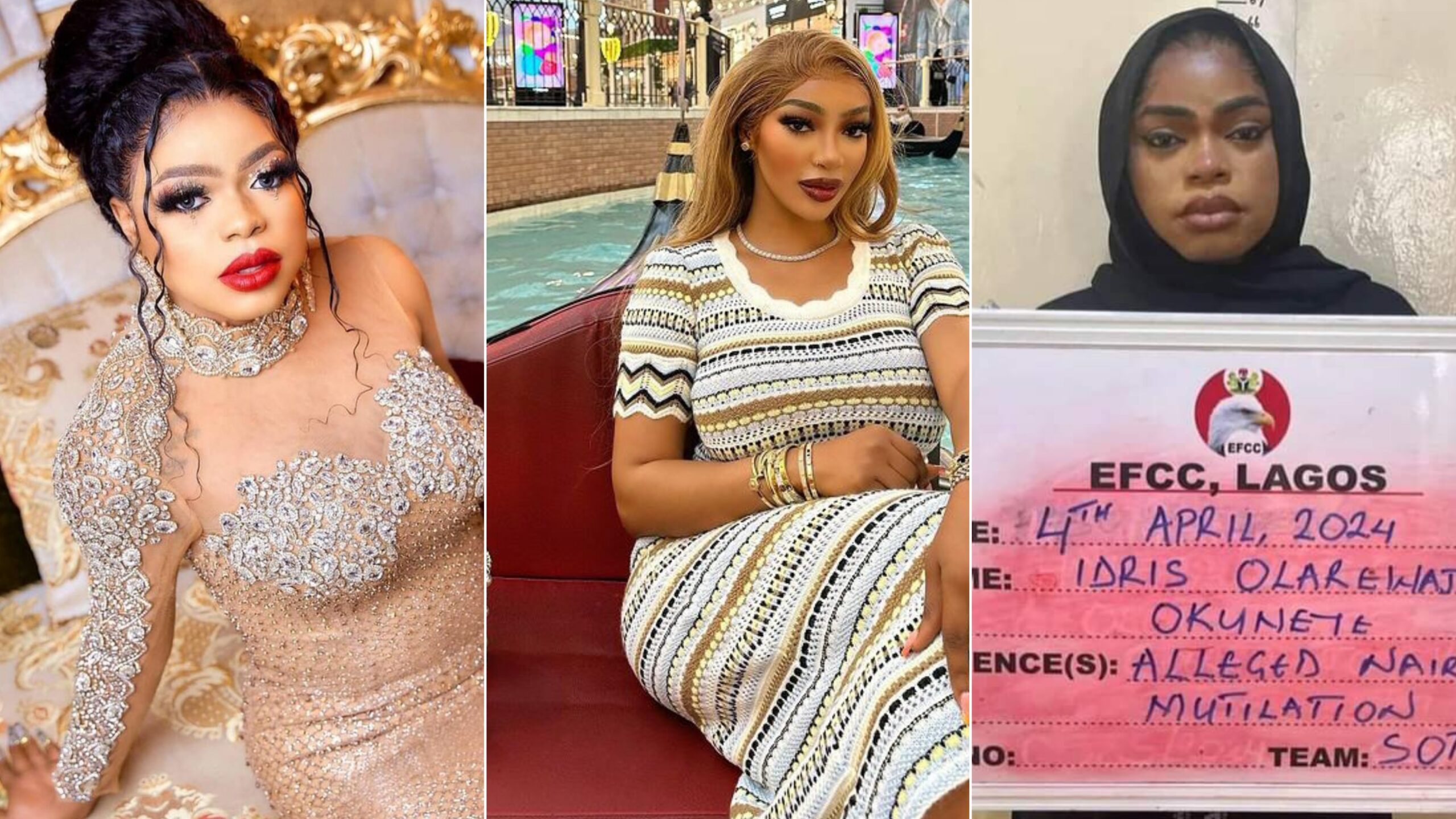 Ex-naira mutilator Simi Gold consoles Bobrisky amid EFCC trial