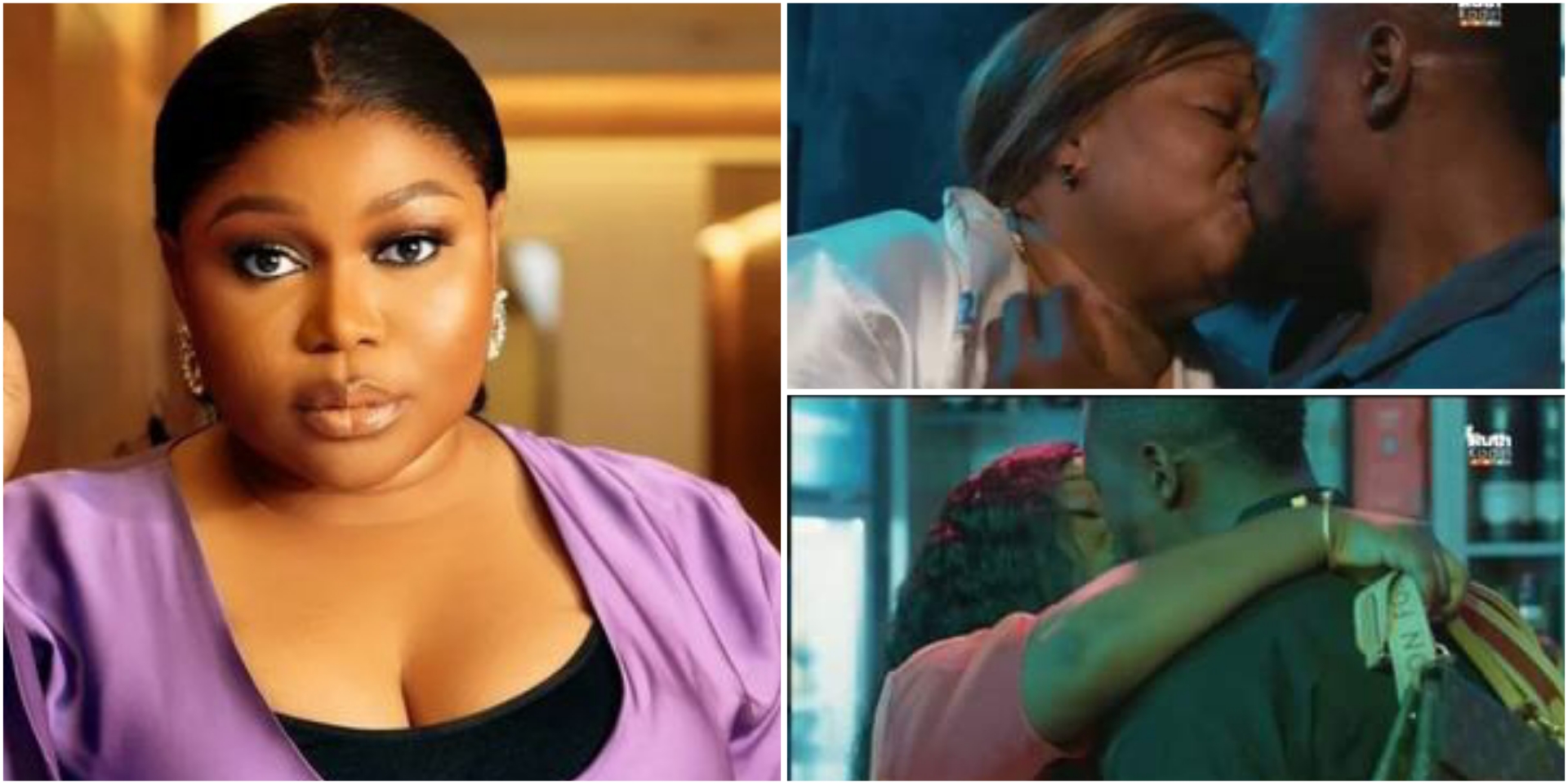 Ruth Kadiri called out for kissing in movie after saying she would rather quit acting than do such